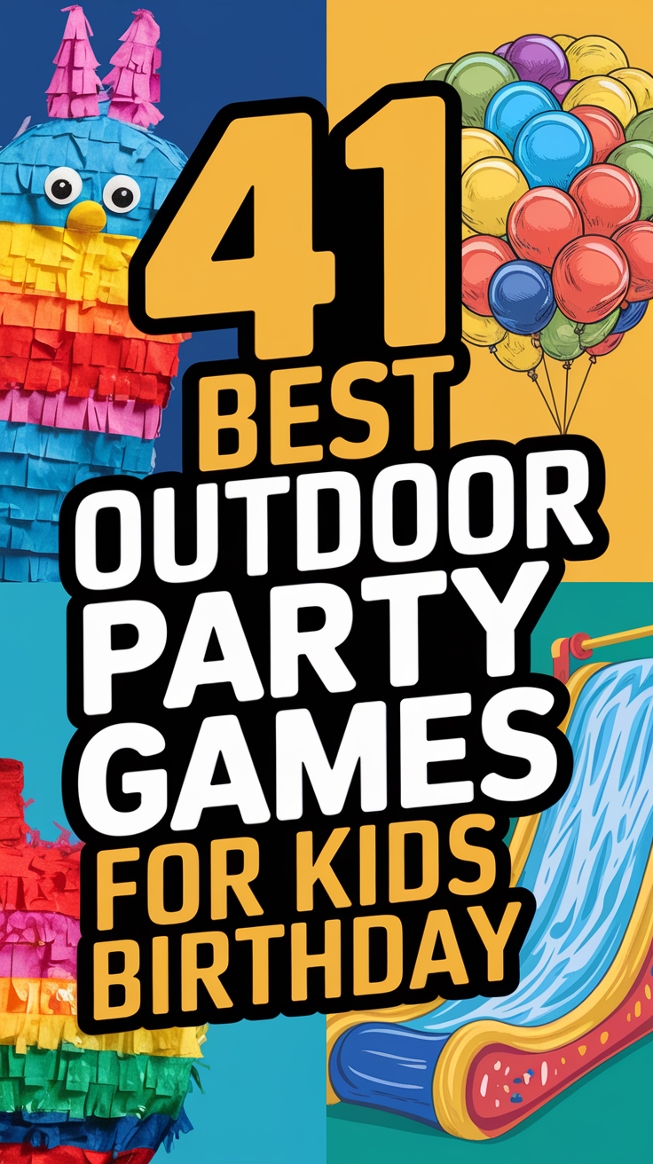 41 Best Outdoor Party Games for Kids Birthday