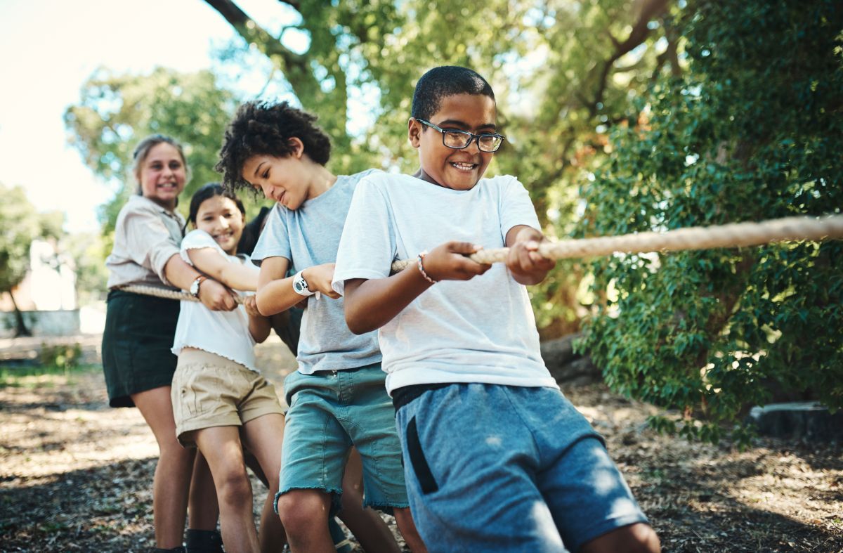 Classic Outdoor Game: Tug of War