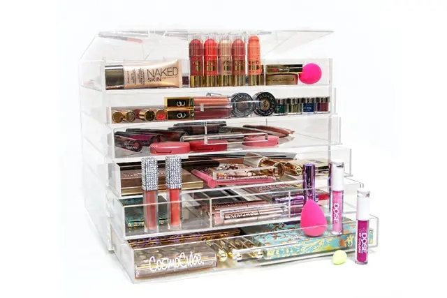 Clear Acrylic Drawers for Makeup Storage