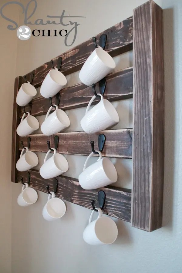 Creative Coat Racks for Cup Storage