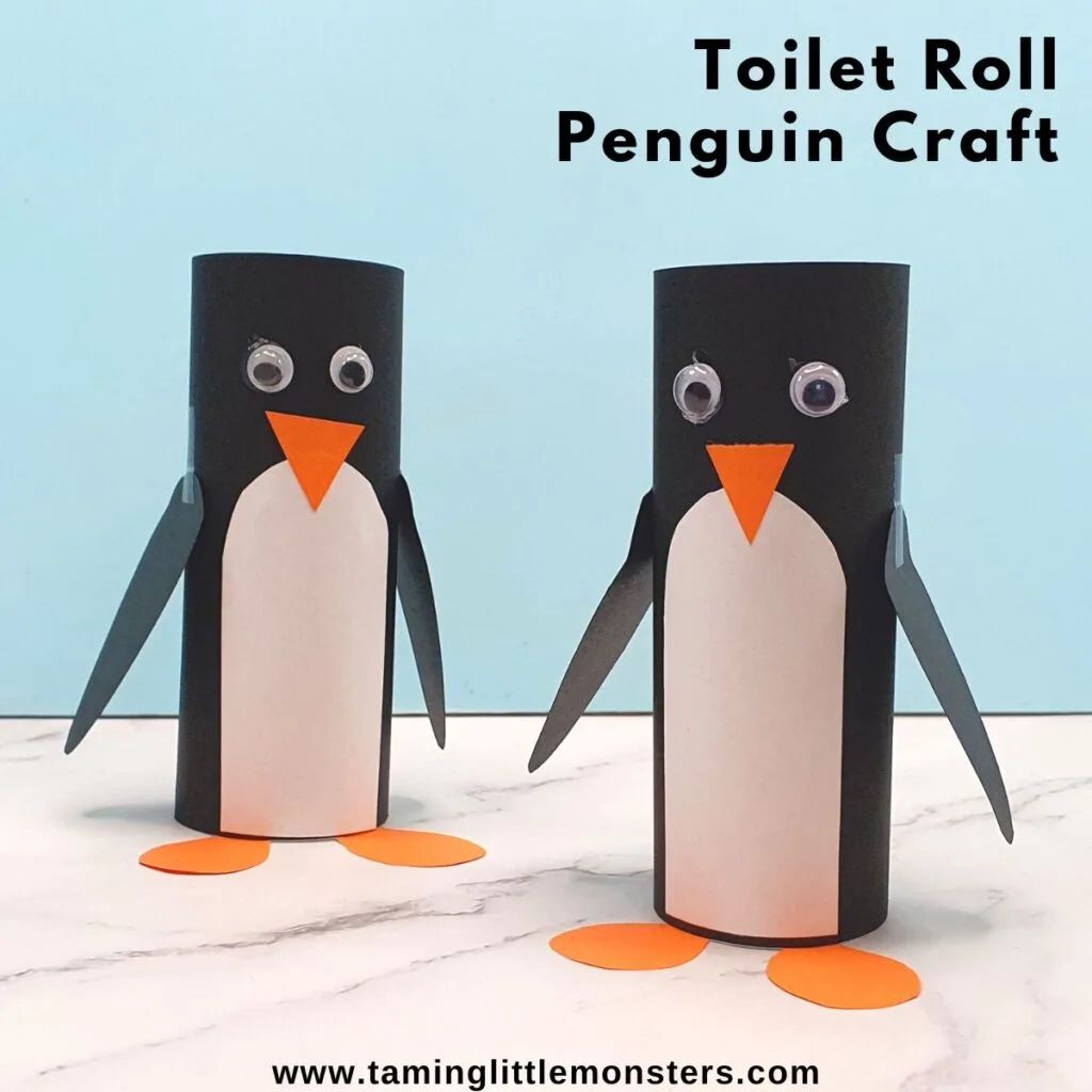 Creative Toilet Paper Roll Penguin Craft