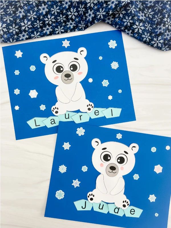 Engaging Polar Bear Name Craft Activity