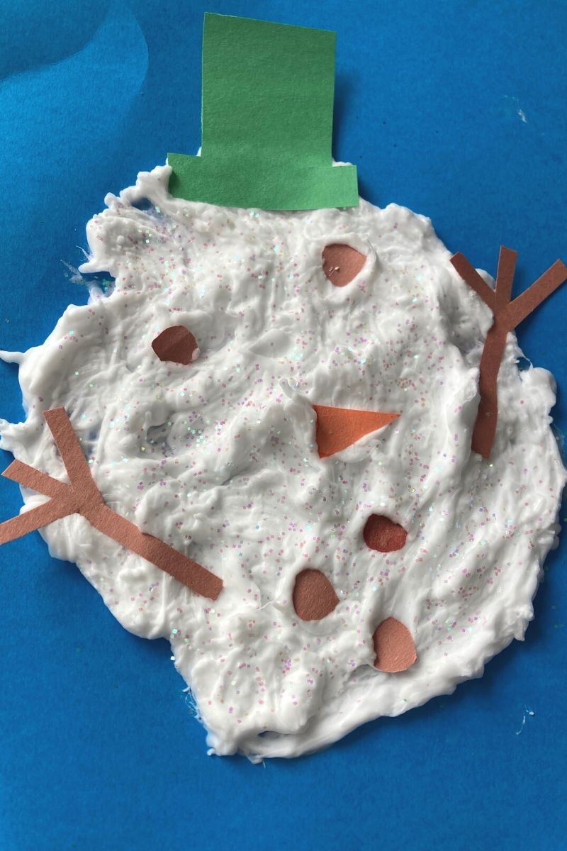 Fun Melted Snowman Craft for Kids