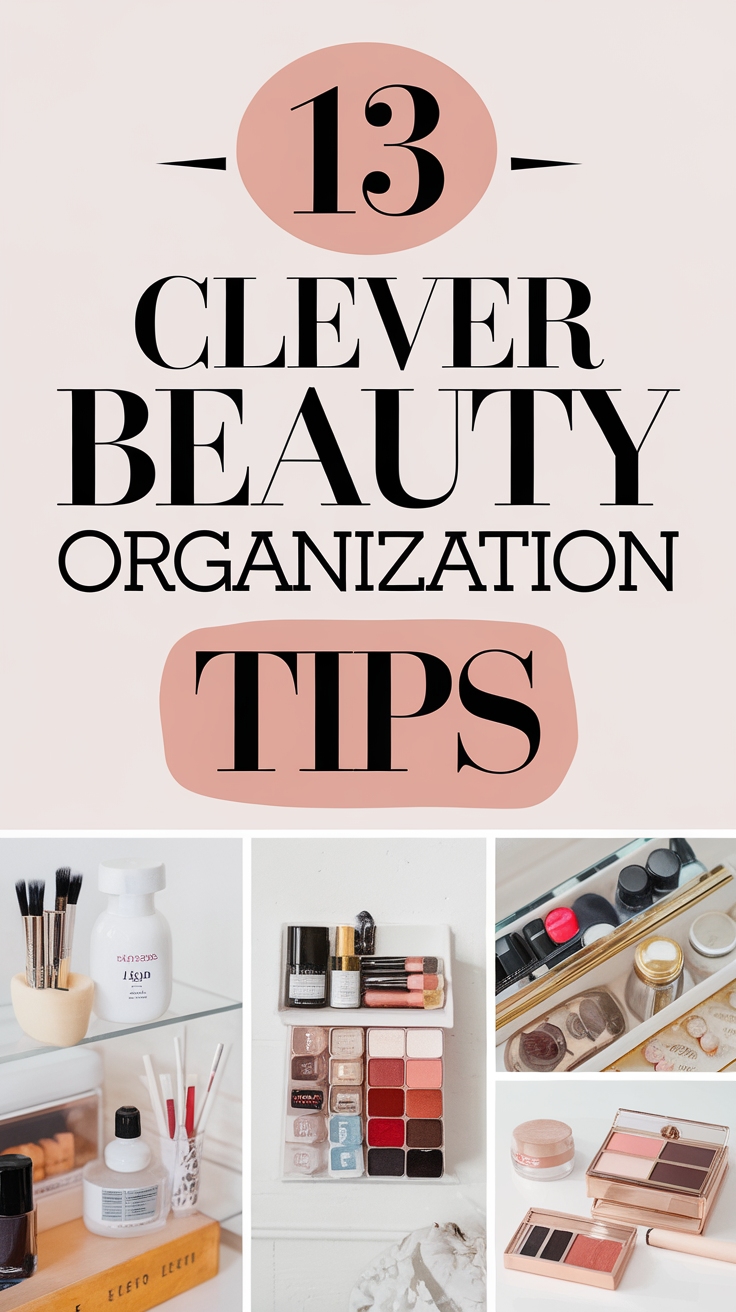 genius beauty product organization ideas