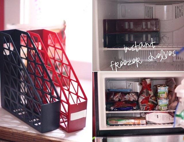 Maximize Freezer Space with Magazine Holders