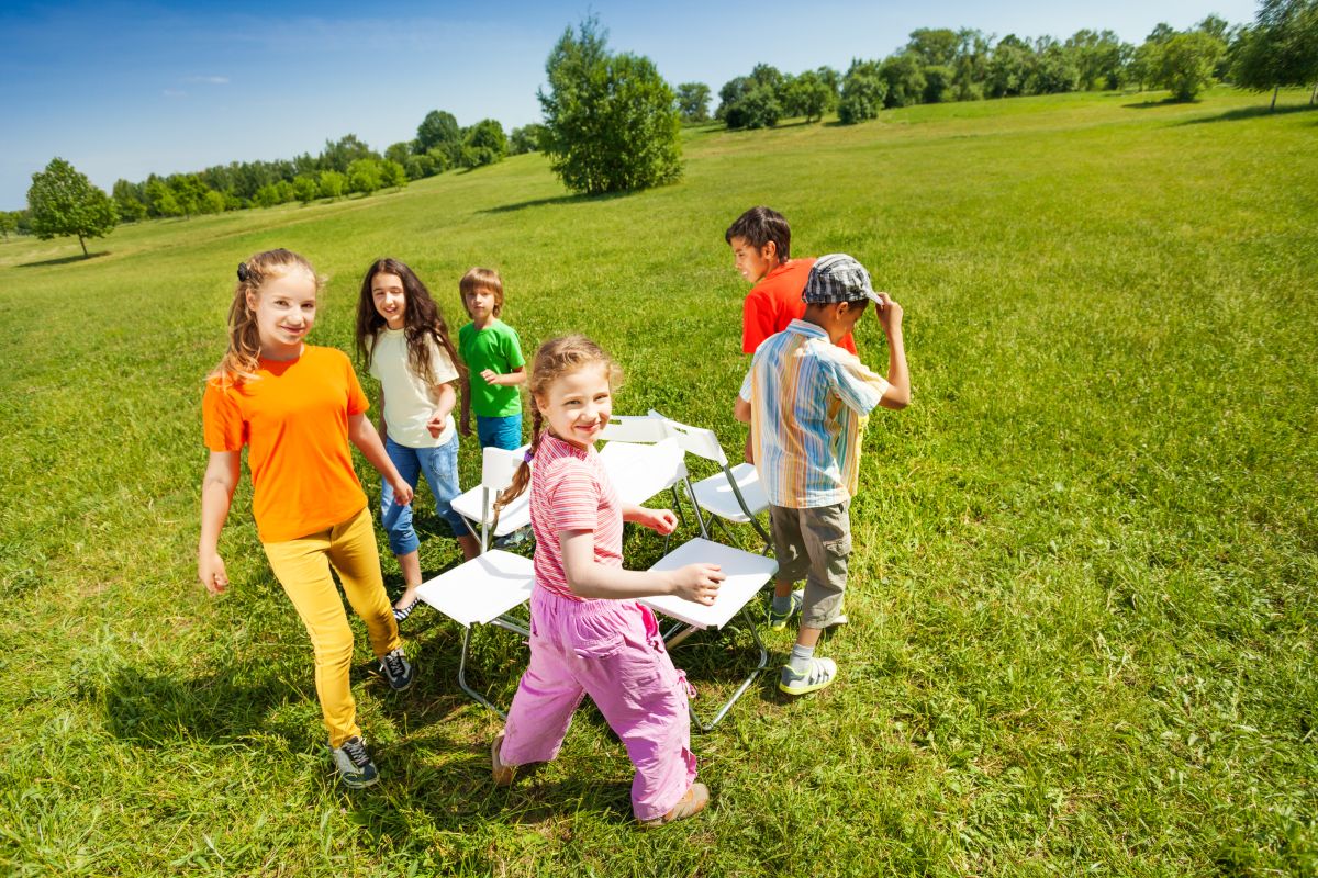 Outdoor Fun with Musical Chairs Game