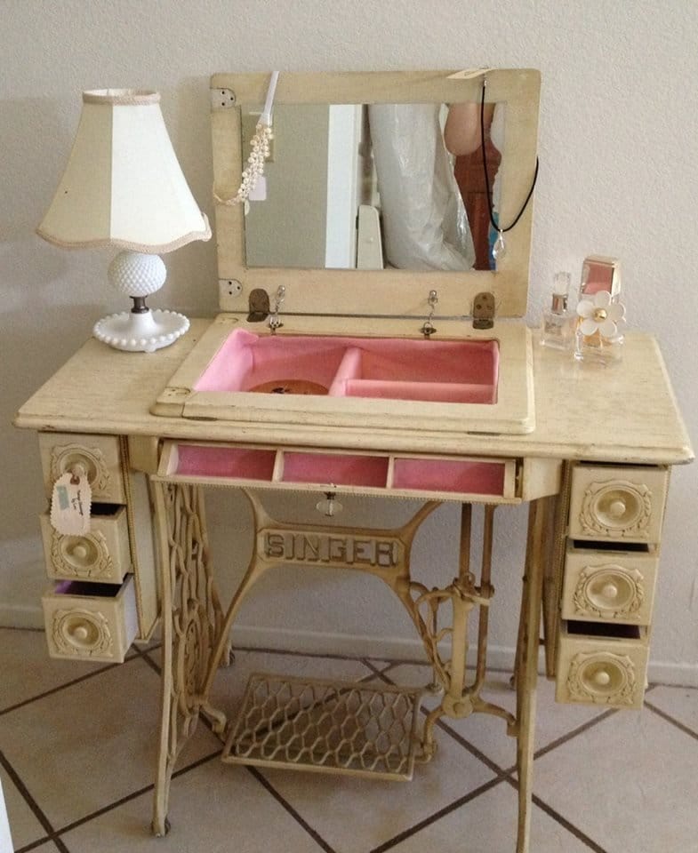 Transforming Old Sewing Machines Into Vanities