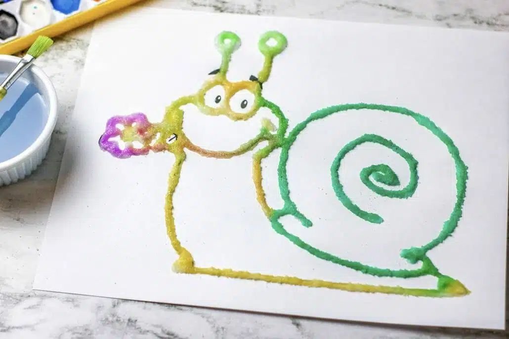 Vibrant Salt Painting Crafts for Kids