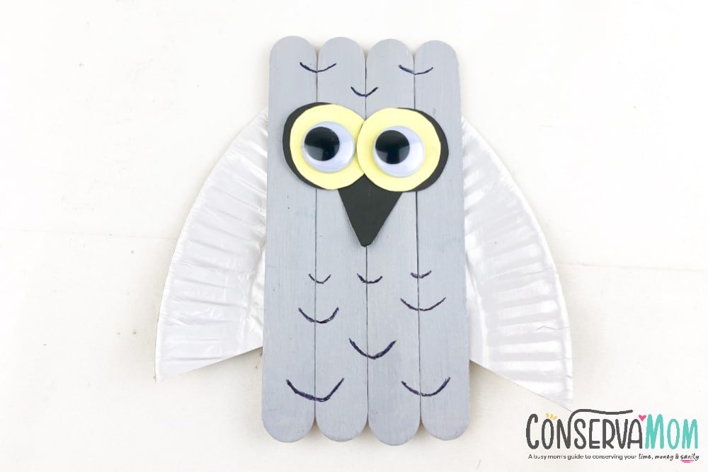 Adorable Winter Owl Popsicle Stick Craft