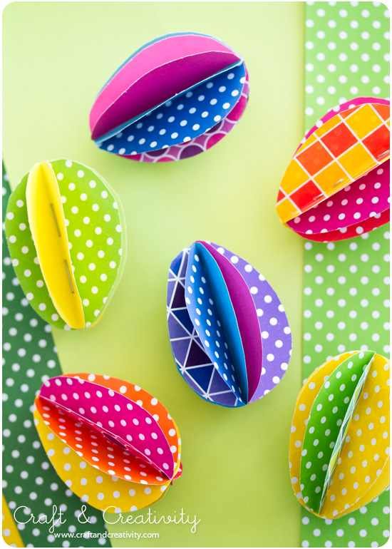 Beautiful Paper Egg Decorations for Easter