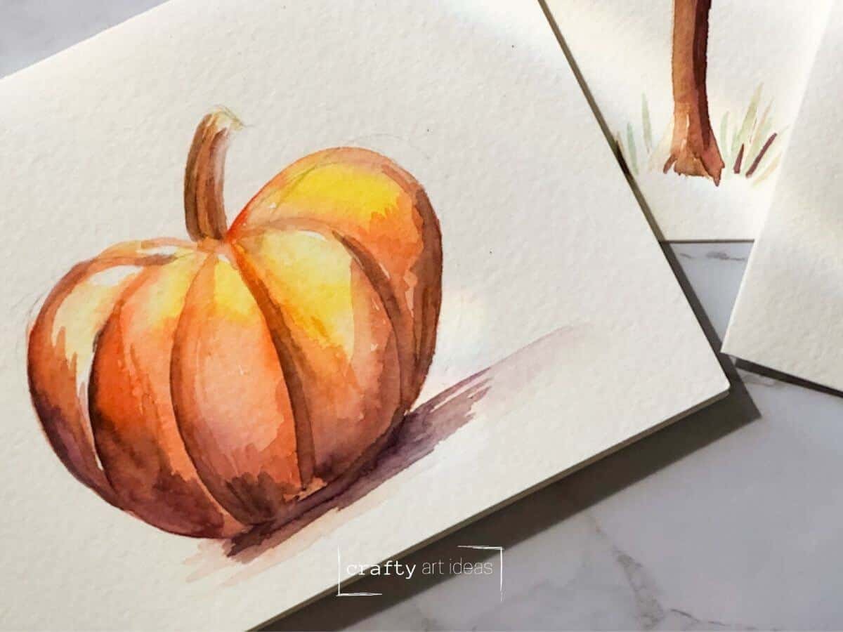 Beginner-Friendly Watercolor Pumpkin Techniques