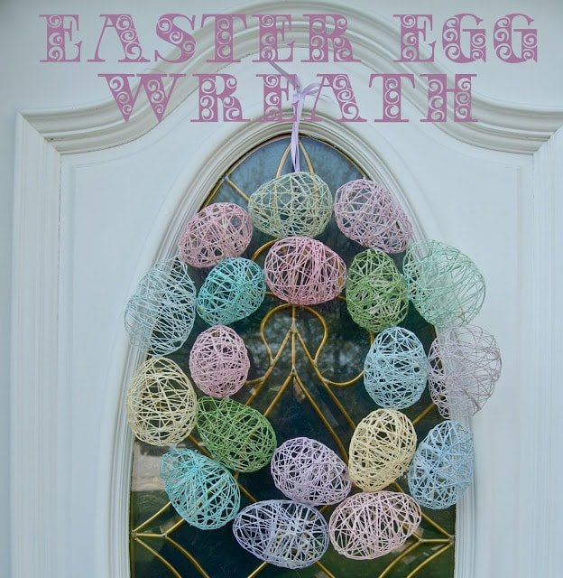 Charming DIY Easter Egg Wreath Idea