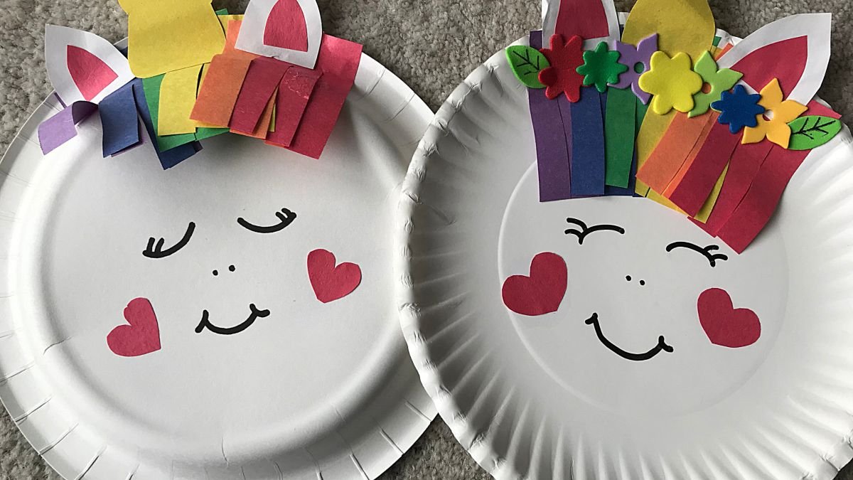 Charming Unicorn Craft with Paper Plates