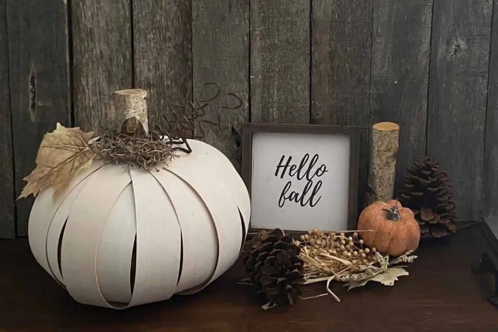 Charming Wood Veneer Pumpkin Crafts