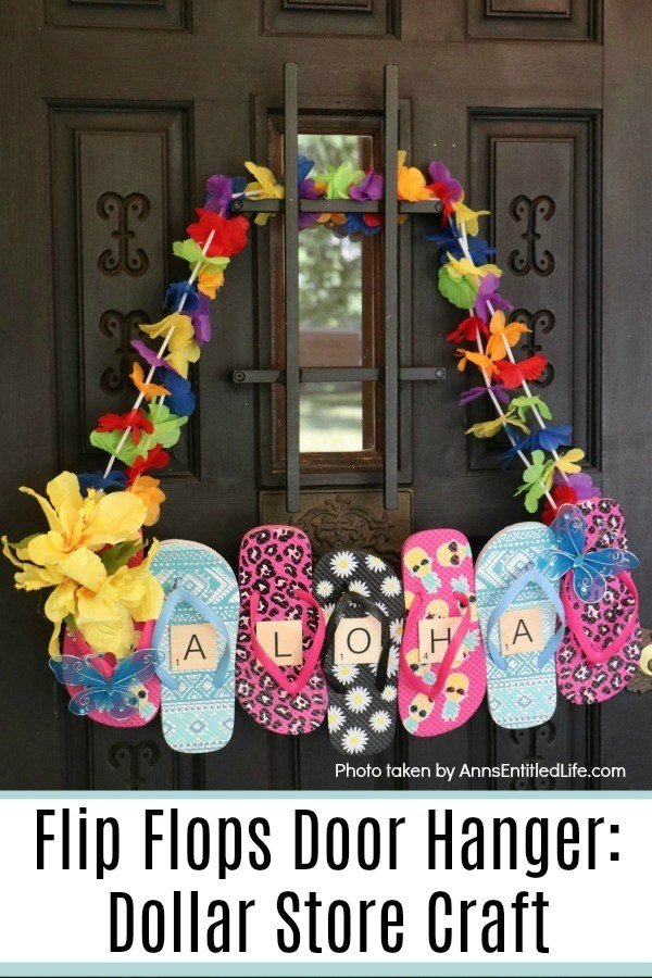 Colorful Flip Flop Door Hanger Craft