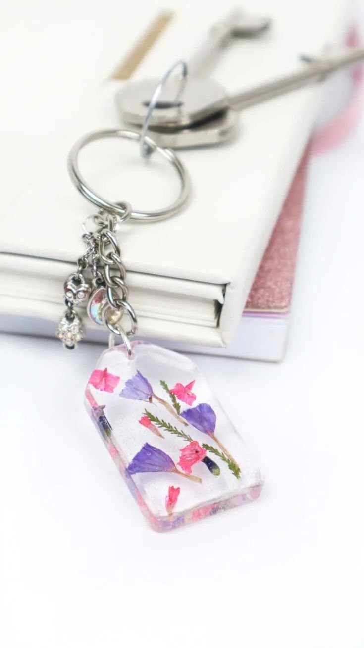 Colorful Resin Keychains for Winter Crafts