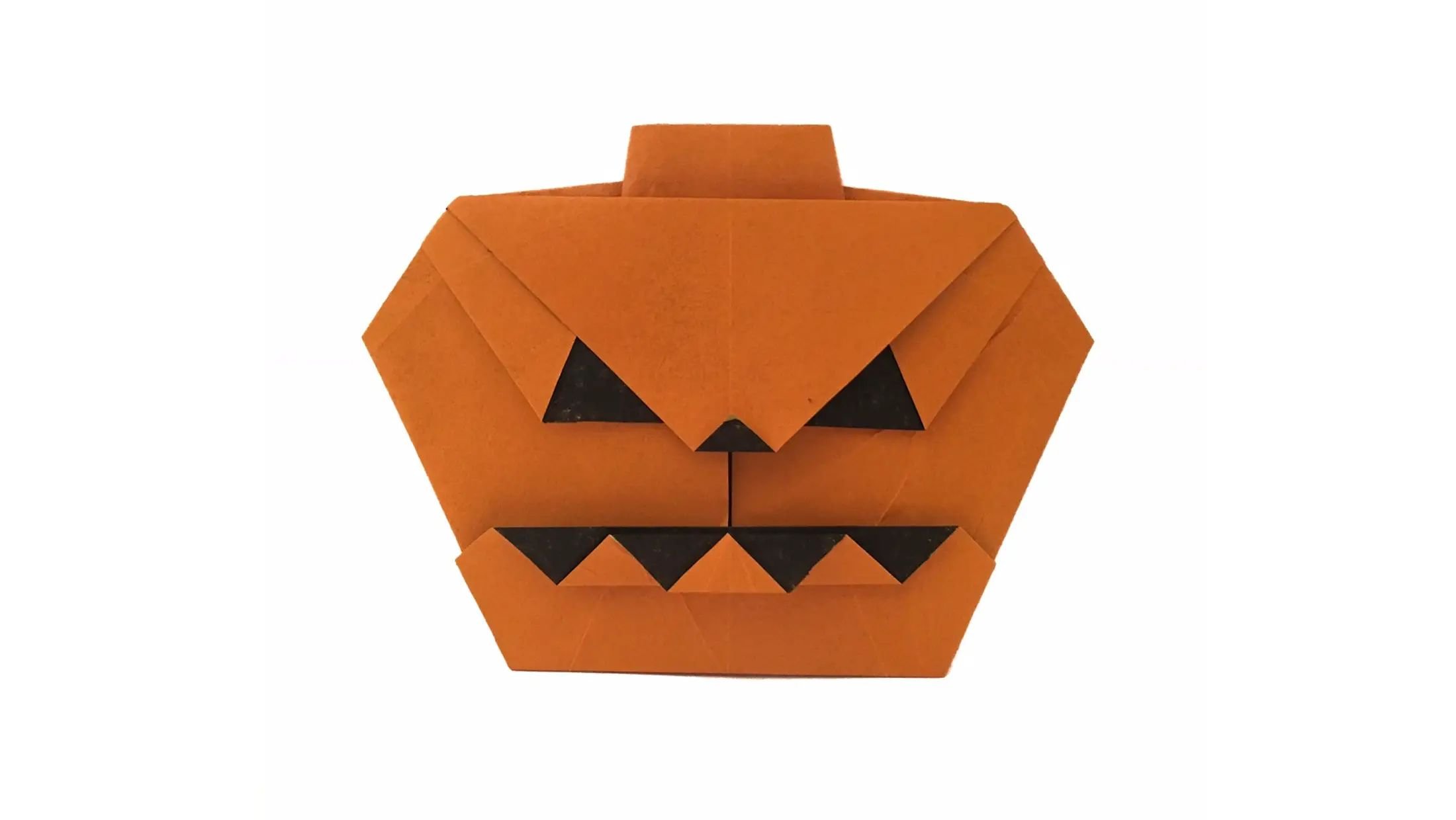 Crafting an Easy Jack-O-Lantern Origami