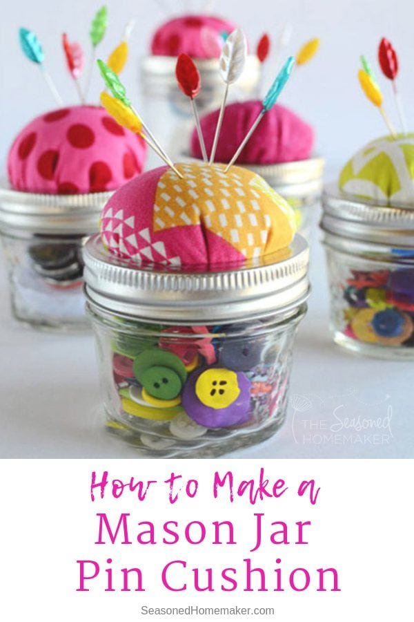 Crafty Mason Jar Pincushion Ideas