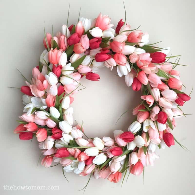 Create a Beautiful Tulip Wreath