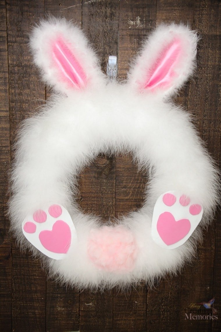 Create a Cute Easter Bunny Wreath