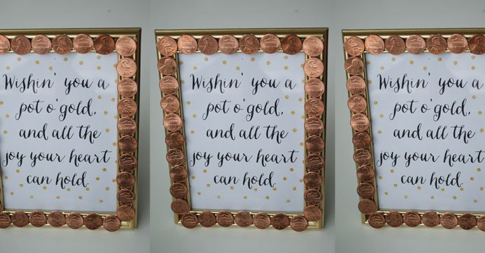 Create a Shiny Penny Picture Frame