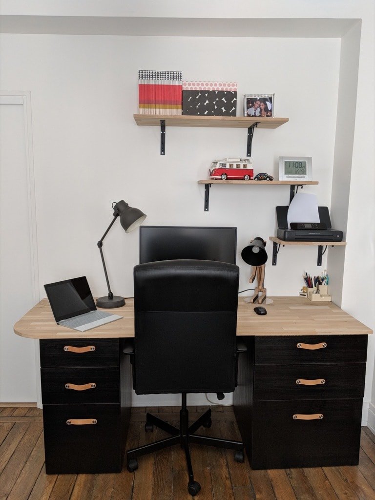 Create a Stylish Desk from Cabinets