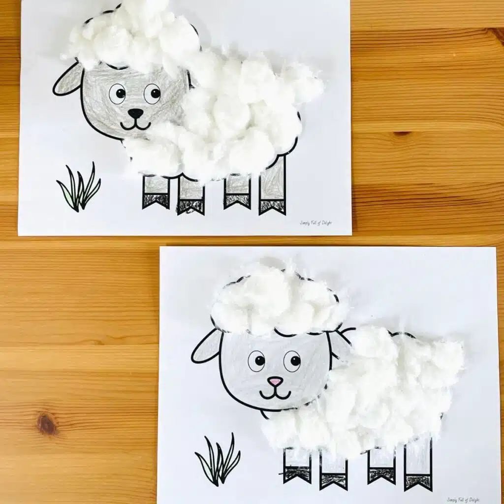 Create Adorable Cotton Ball Sheep Crafts