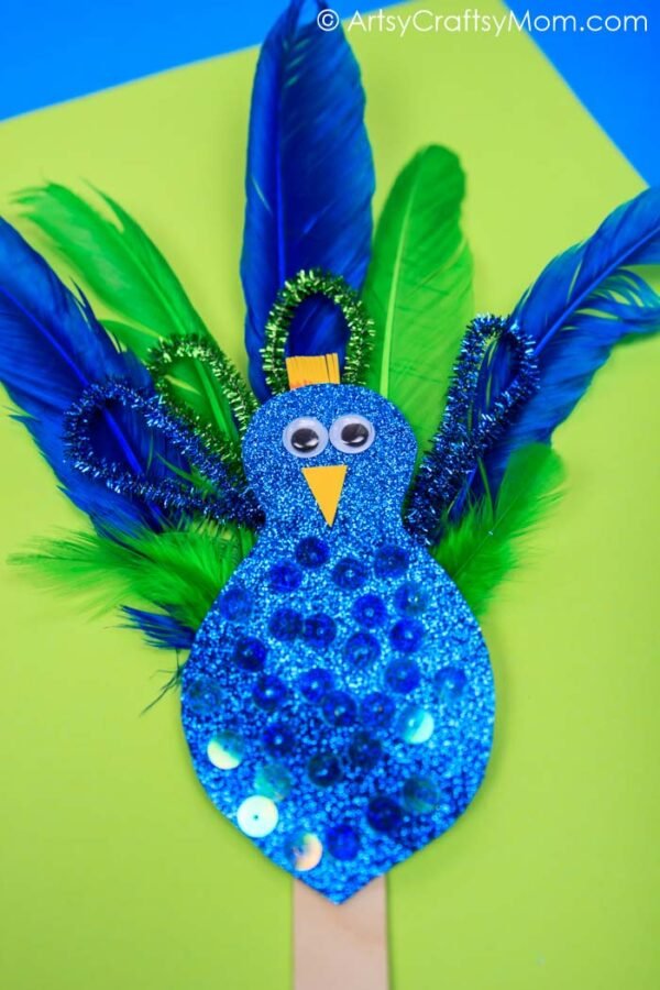 Create Colorful Peacock Crafts for Kids