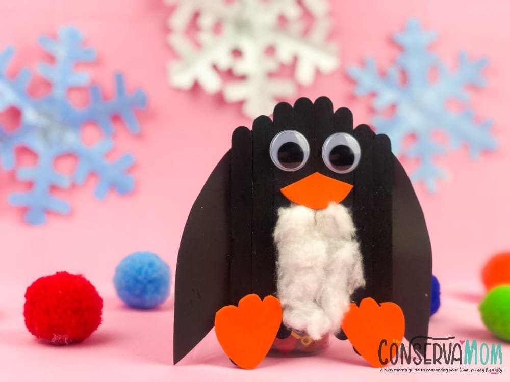 Create Cute Popsicle Stick Penguins