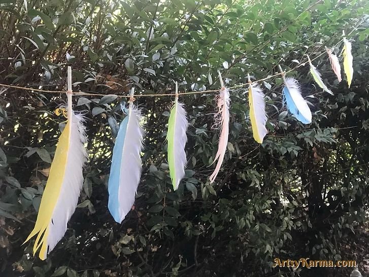 Create Enchanting Feather Garland Decor