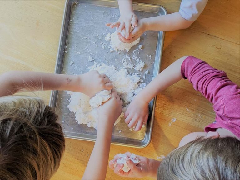 Create Sensory Fun with Homemade Snow