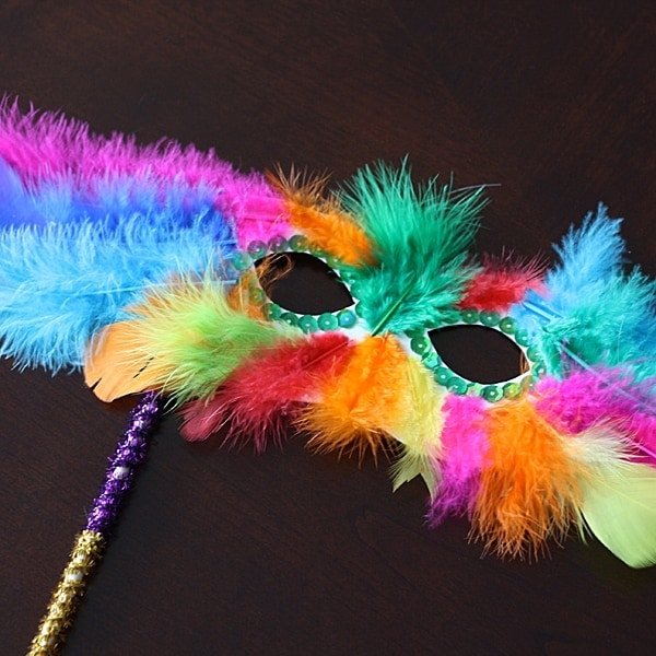 Create Stunning Mardi Gras Feather Masks