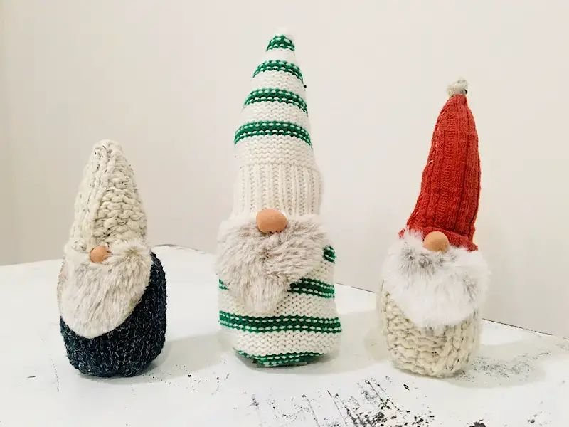 Create Unique Upcycled Christmas Gnomes