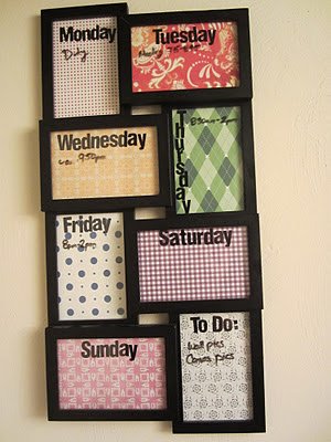 Create Your Own Dry Erase Calendar