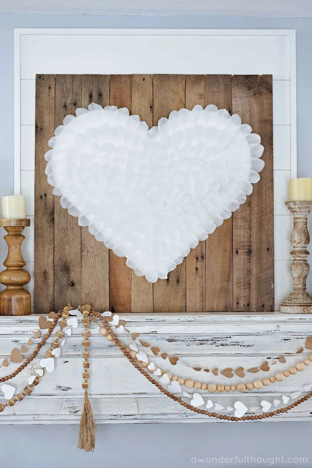 Create Your Own Feather Heart Wreath