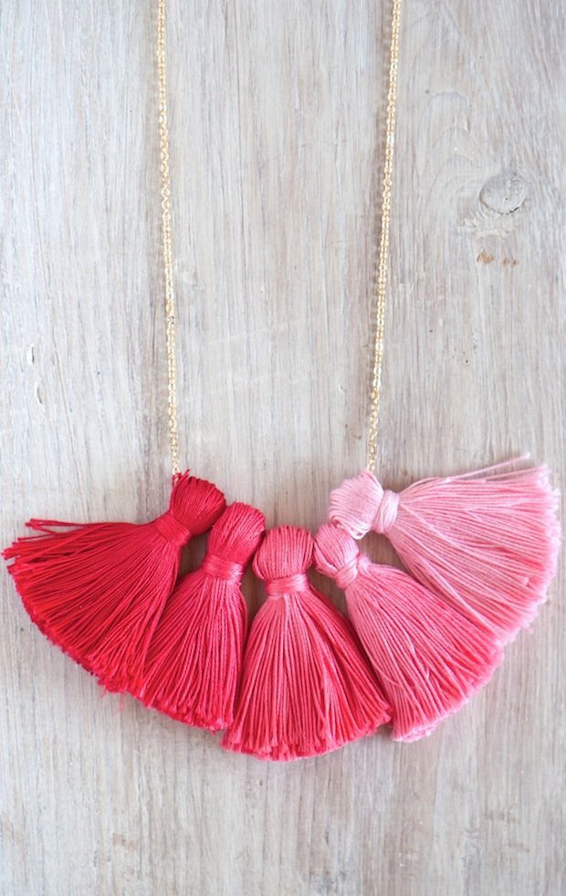 Create Your Own Ombre Tassel Necklace