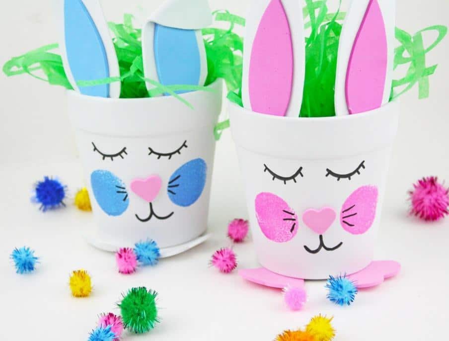 Creative Bunny Pots for Easter Decor