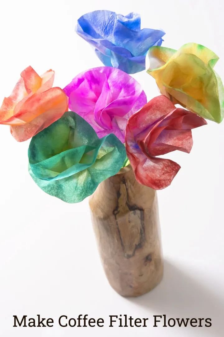 Creative Coffee Filter Flower Crafts