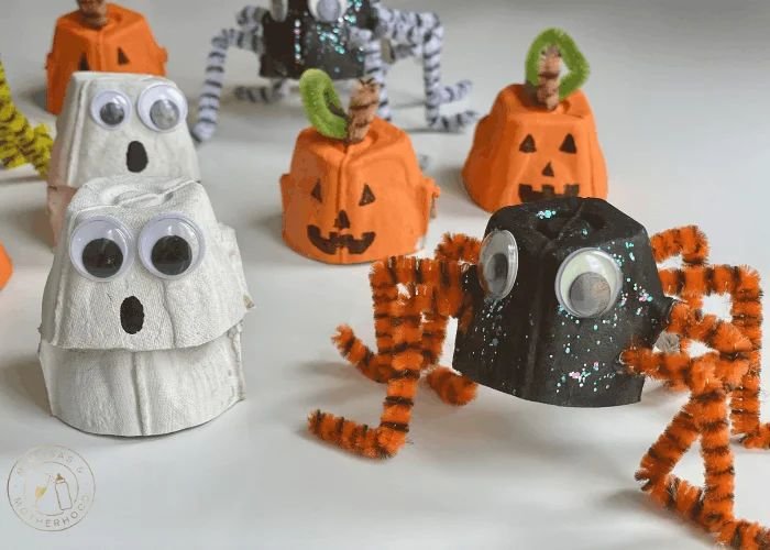Creative Egg Carton Pumpkin Craft Ideas