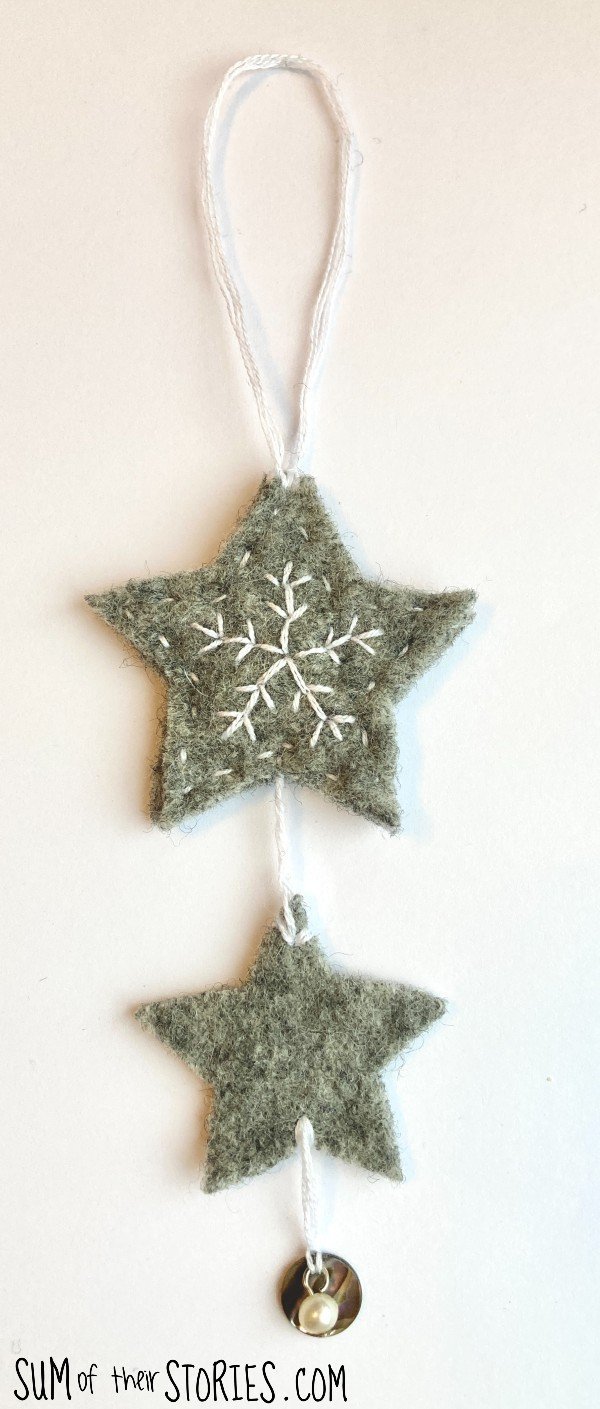 Creative Felted Star Snowflake Ornaments