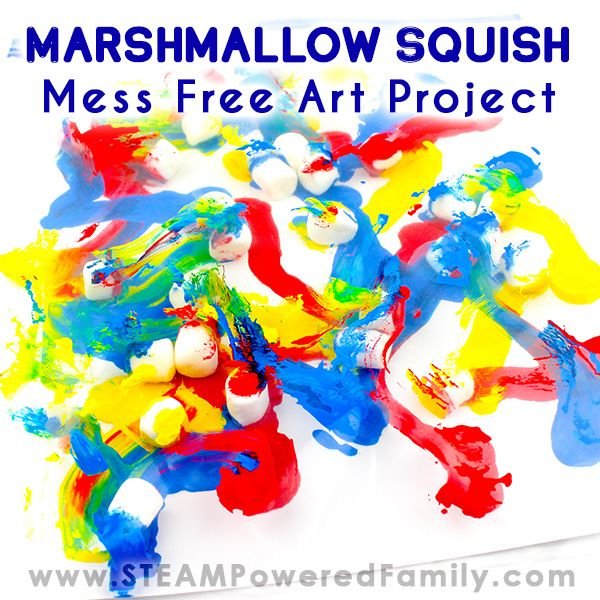 Creative Marshmallow Squish Art Activities