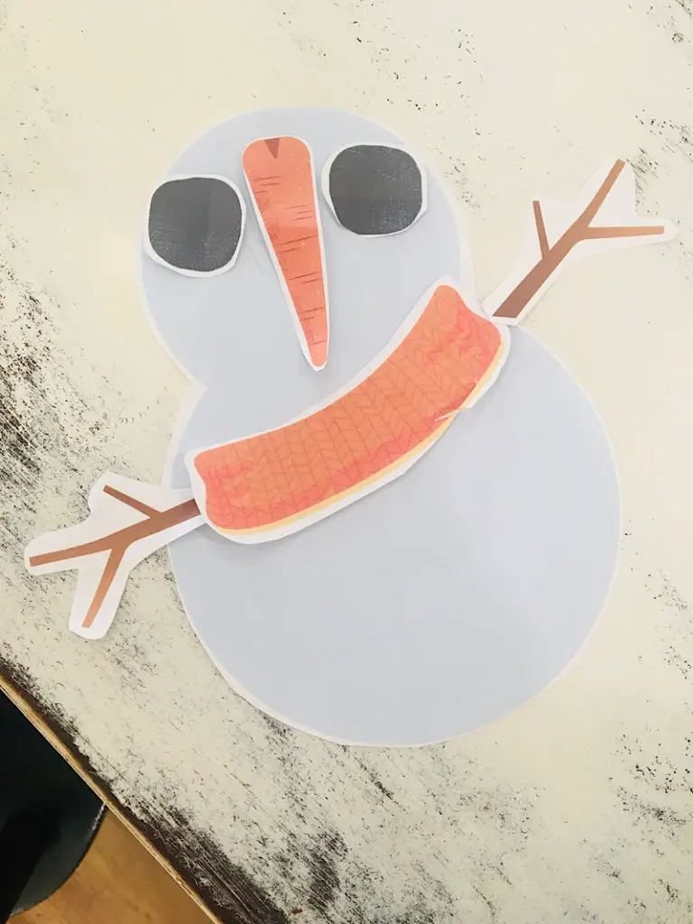 Creative Melted Snowman Craft for Kids