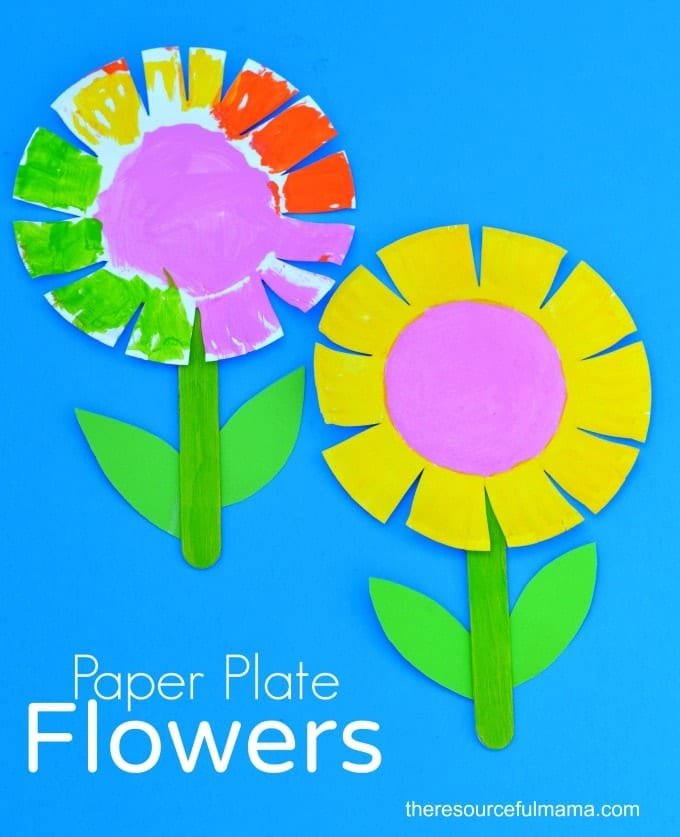 Creative Paper Plate Flower Crafts