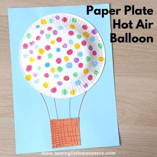 Creative Paper Plate Hot Air Balloons