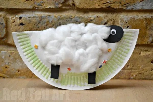 Creative Paper Plate Sheep Craft Idea