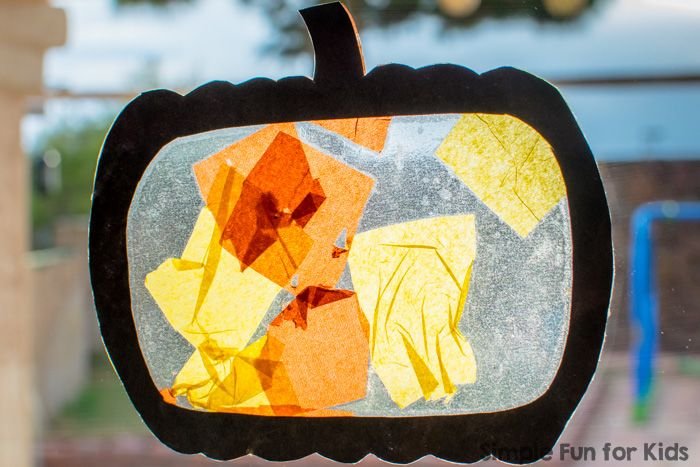 Creative Pumpkin Suncatcher Craft for Kids
