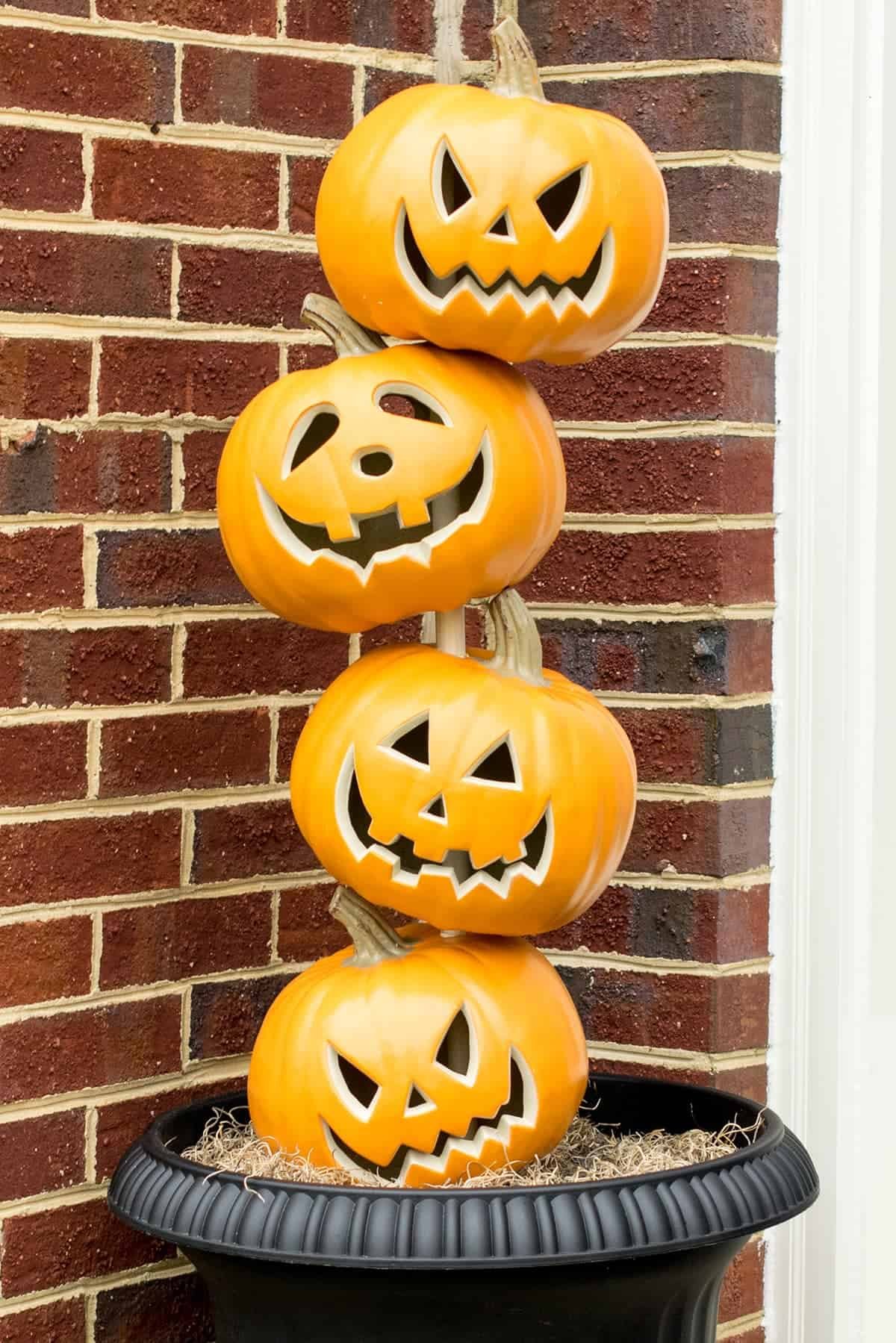 Creative Pumpkin Topiary Craft Ideas