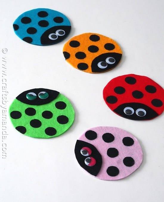 Creative Recycled CD Ladybug Craft