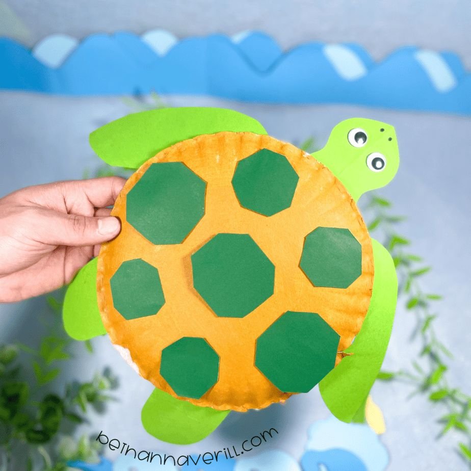 Creative Turtle Paper Plate Craft Idea