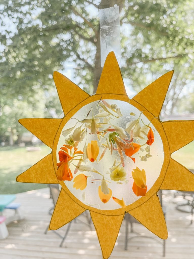 Delightful Sun Suncatcher Craft for Kids